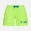 MC2 Saint Barth Boy Comfort Fluo Yellow Swim Shorts
