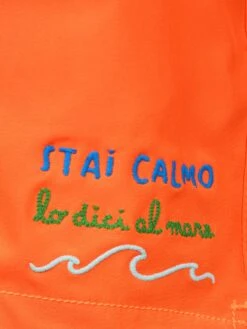 MC2 Saint Barth Boy Comfort Swim Shorts With Stai Calmo Lo Dici Al Mare Embroidery -MC2 Saint Barth Shop UID COM000401878F KIDS SWIMSHORT FLUO 20240530102434 3