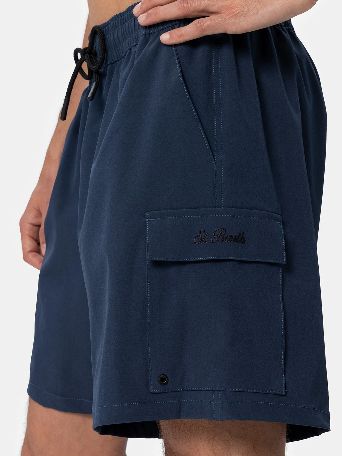 MC2 Saint Barth Blue Classic Stretch Comfort Travel Swim Shorts 5 MC2 Saint Barth Blue Classic Stretch Comfort Travel Swim Shorts - Image 3