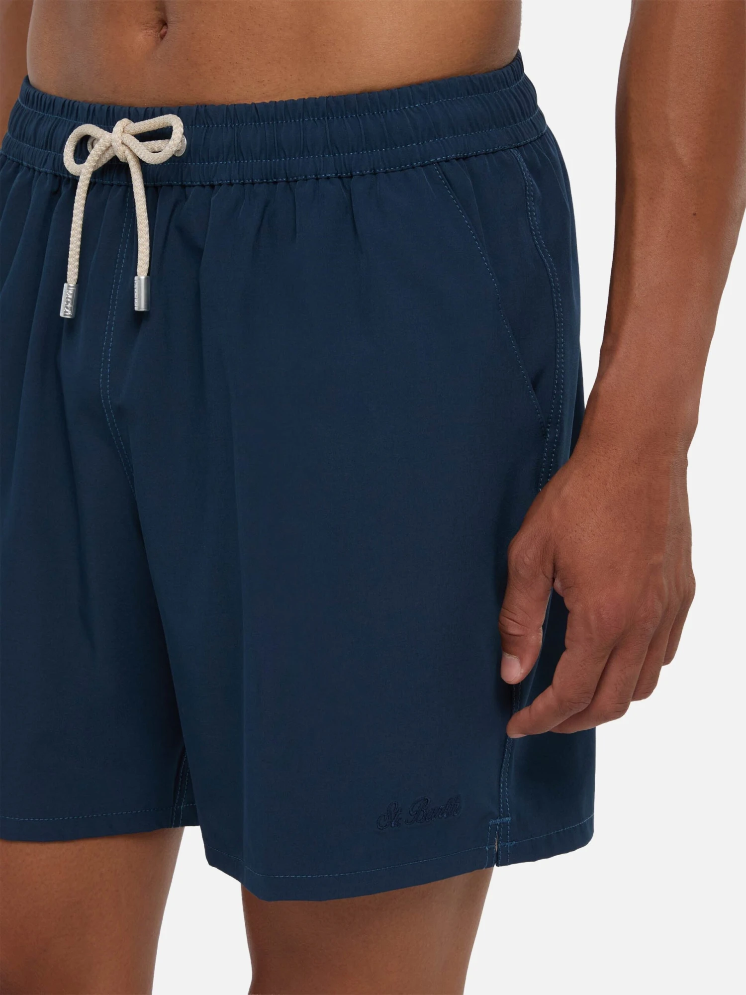 MC2 Saint Barth Navy Blue Comfort Swim Shortswith St. Barth Embroidery 6 MC2 Saint Barth Navy Blue Comfort Swim Shortswith St. Barth Embroidery - Image 4