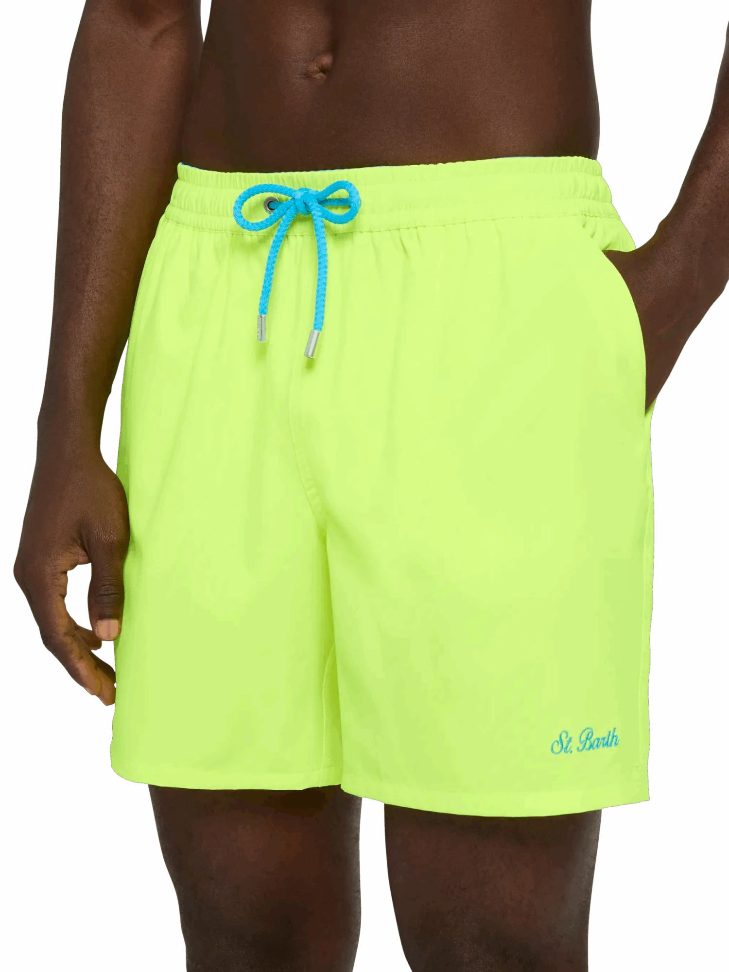 MC2 Saint Barth Fluo Yellow Comfort Swim Shortswith St. Barth Embroidery 6 MC2 Saint Barth Fluo Yellow Comfort Swim Shortswith St. Barth Embroidery - Image 4