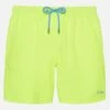 MC2 Saint Barth Fluo Yellow Comfort Swim Shortswith St. Barth Embroidery -MC2 Saint Barth Shop UID COM000701595H MAN SWIMSHORT YELLOW PLAIN.COLOR 0 5