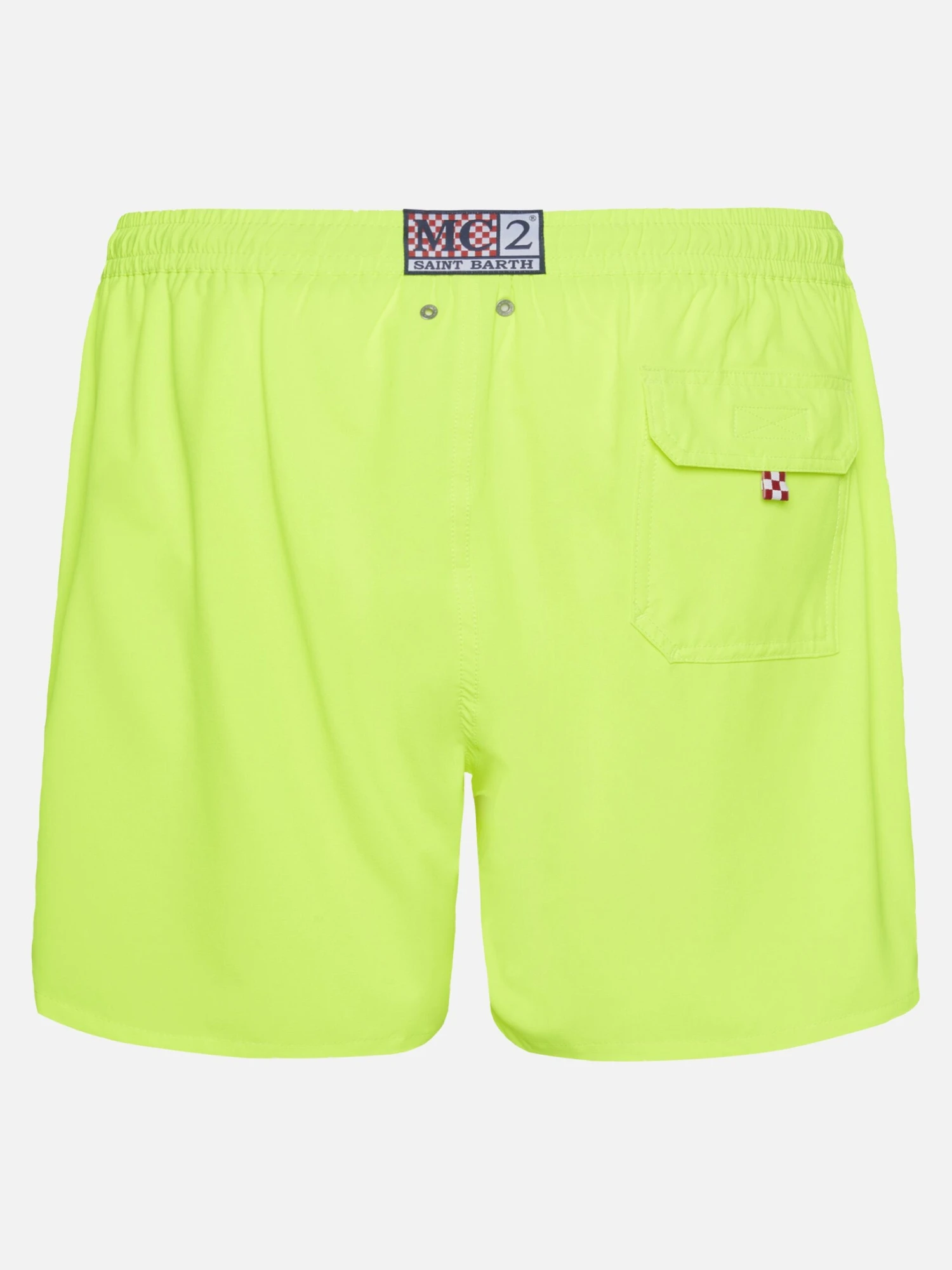 MC2 Saint Barth Fluo Yellow Comfort Swim Shortswith St. Barth Embroidery 4 MC2 Saint Barth Fluo Yellow Comfort Swim Shortswith St. Barth Embroidery - Image 2
