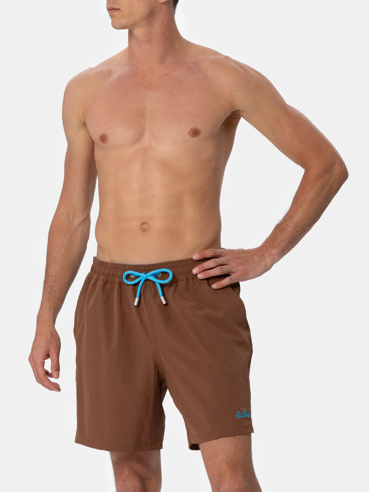 MC2 Saint Barth Brown Classic Stretch Comfort Swim Shorts 6 MC2 Saint Barth Brown Classic Stretch Comfort Swim Shorts - Image 4