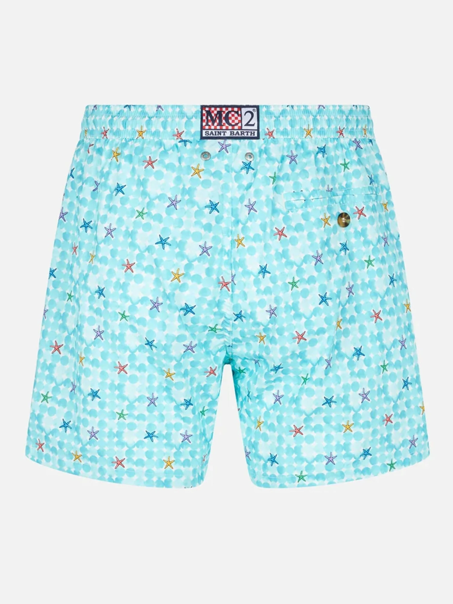 MC2 Saint Barth Man Stretch Fabric Comfort Swim Shorts With Sea Star Print 4 MC2 Saint Barth Man Stretch Fabric Comfort Swim Shorts With Sea Star Print - Image 2
