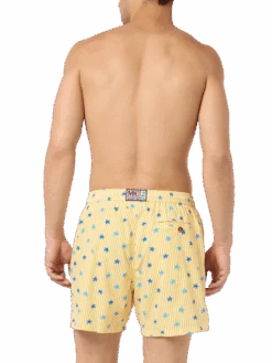 MC2 Saint Barth Comfort Light Classic Stretch Swim Shorts With Starfishes Print -MC2 Saint Barth Shop UID COM000900826F MAN SWIMSHORT YELLOW 20240618080000 4