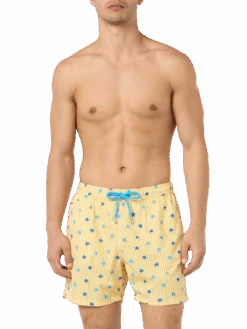 MC2 Saint Barth Comfort Light Classic Stretch Swim Shorts With Starfishes Print -MC2 Saint Barth Shop UID COM000900826F MAN SWIMSHORT YELLOW 20240618083500 3