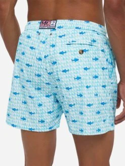 MC2 Saint Barth Comfort Light Swim Shorts With Fin Shark Print -MC2 Saint Barth Shop UID COM000901150H MAN SWIMSHORT BLUE MARINELIFE MC2 20250704170012 4