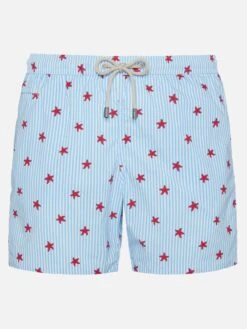 MC2 Saint Barth Comfort Light Swim Shorts With Starfish Print