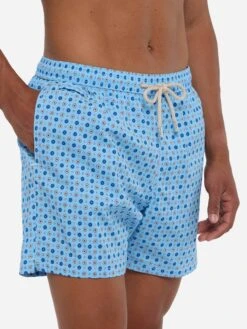 MC2 Saint Barth Comfort Light Swim Shorts With Micro Tie Print -MC2 Saint Barth Shop UID COM000902211H MAN SWIMSHORT BLUE TIEDYE MC2 20250704173518 2