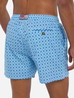 MC2 Saint Barth Comfort Light Swim Shorts With Micro Tie Print -MC2 Saint Barth Shop UID COM000902211H MAN SWIMSHORT BLUE TIEDYE MC2 20250704173518 4