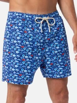 MC2 Saint Barth Comfort Light Classic Stretch Swim Shorts With Fishes Print 10 MC2 Saint Barth Comfort Light Classic Stretch Swim Shorts With Fishes Print -MC2 Saint Barth Shop UID COM000903461F MAN SWIMSHORT BLUE 02