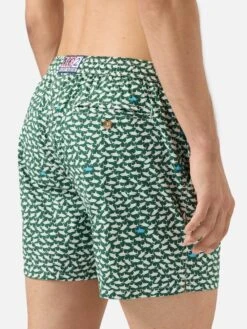 MC2 Saint Barth Comfort Light Swim Shorts With Sharks Print -MC2 Saint Barth Shop UID COM000904781H MAN SWIMSHORT GREEN MARINELIFE MC2 20250807153512 3