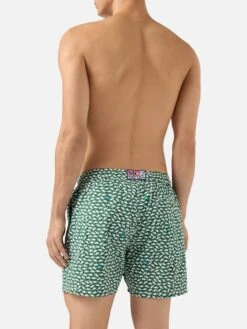 MC2 Saint Barth Comfort Light Swim Shorts With Sharks Print -MC2 Saint Barth Shop UID COM000904781H MAN SWIMSHORT GREEN MARINELIFE MC2 20250807153512 4