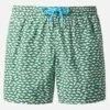 MC2 Saint Barth Comfort Light Swim Shorts With Sharks Print -MC2 Saint Barth Shop UID COM000904781H MAN SWIMSHORT GREEN MARINELIFE MC2 6