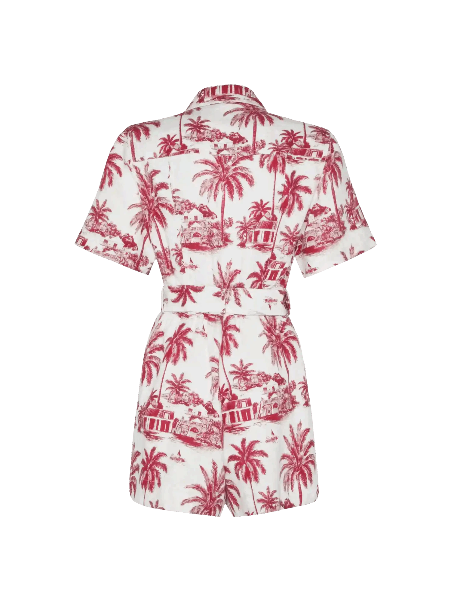 MC2 Saint Barth Carola Linen Playsuit With Toile De Jouy Print | AI CO-CREATED DESIGN BY RICKDICK - POWERED BY RED-EYE 8 MC2 Saint Barth Carola Linen Playsuit With Toile De Jouy Print | AI CO-CREATED DESIGN BY RICKDICK - POWERED BY RED-EYE - Image 6
