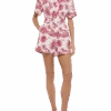 MC2 Saint Barth Carola Linen Playsuit With Toile De Jouy Print | AI CO-CREATED DESIGN BY RICKDICK - POWERED BY RED-EYE -MC2 Saint Barth Shop UID CRA000103107H WOMAN OVERALLS WHITE 0 AIBYRICKDICK 1