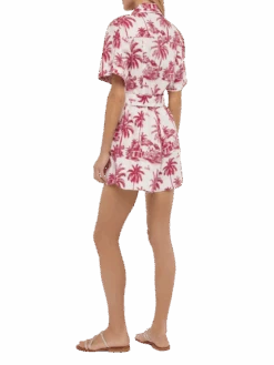 MC2 Saint Barth Carola Linen Playsuit With Toile De Jouy Print | AI CO-CREATED DESIGN BY RICKDICK - POWERED BY RED-EYE 11 MC2 Saint Barth Carola Linen Playsuit With Toile De Jouy Print | AI CO-CREATED DESIGN BY RICKDICK - POWERED BY RED-EYE -MC2 Saint Barth Shop UID CRA000103107H WOMAN OVERALLS WHITE 0 AIBYRICKDICK 3