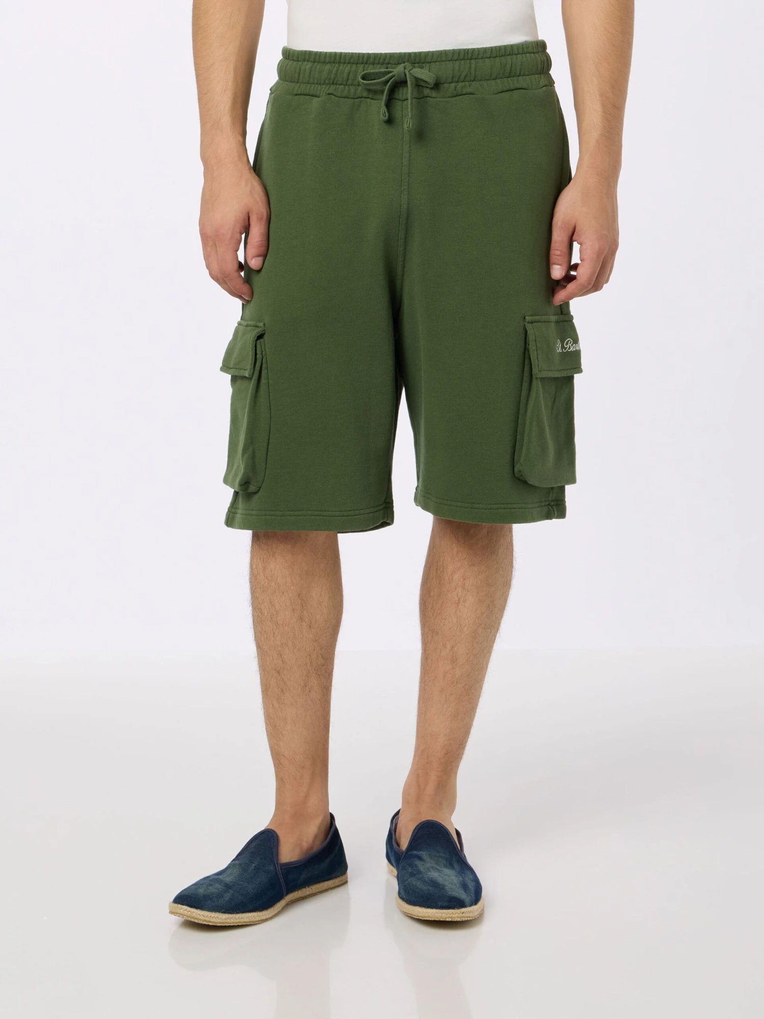 MC2 Saint Barth Man Military Green Cargo Short Pants Cargy 3 MC2 Saint Barth Man Military Green Cargo Short Pants Cargy