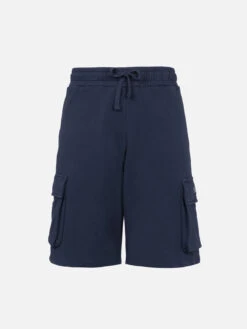 MC2 Saint Barth Man Navy Blue Cargo Short Pants Cargy -MC2 Saint Barth Shop UID CRG000101793F MAN SHORT PANT BLUE 01