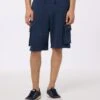 MC2 Saint Barth Man Navy Blue Cargo Short Pants Cargy