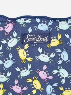 MC2 Saint Barth Cris Classic Triangle Bikini With Crab Print -MC2 Saint Barth Shop UID CRIS00101228H GIRL BIKINI BLUE 20250214183500 03