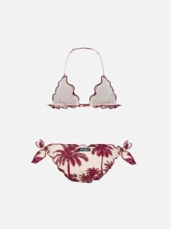 MC2 Saint Barth Cris Classic Triangle Bikini With Toile De Jouy Print | AI CO-CREATED DESIGN BY RICKDICK - POWERED BY RED-EYE -MC2 Saint Barth Shop UID CRIS00102735H GIRL BIKINI WHITE AIBYRICKDICK 20250226181708 02