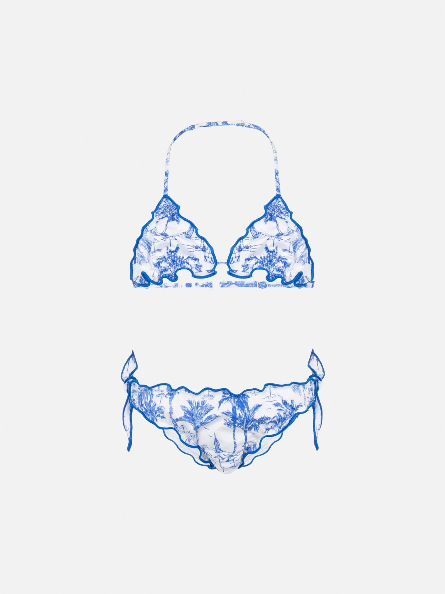 MC2 Saint Barth Cris Classic Triangle Bikini With Toile De Jouy Print 3 MC2 Saint Barth Cris Classic Triangle Bikini With Toile De Jouy Print