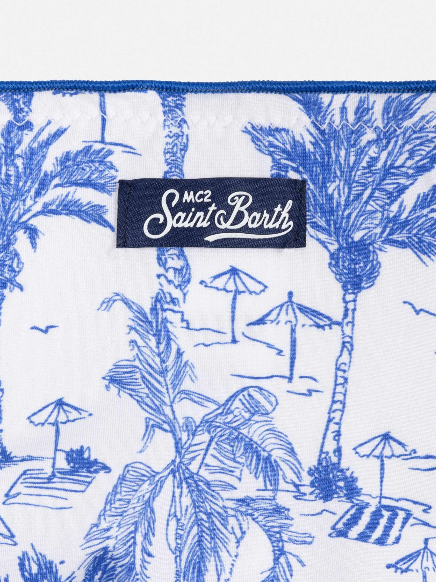 MC2 Saint Barth Cris Classic Triangle Bikini With Toile De Jouy Print 5 MC2 Saint Barth Cris Classic Triangle Bikini With Toile De Jouy Print - Image 3