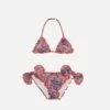 MC2 Saint Barth Girl Triangle Bikini With Liberty Print | Made With Liberty Fabric -MC2 Saint Barth Shop UID CRIS00103005B GIRL BIKINI BROWN 0 LIBERTY 1