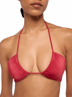 MC2 Saint Barth Shimmer Brick Red Bandeau Bikini Dhalia Yali -MC2 Saint Barth Shop UID DAH000200147H WOMAN TOPBIKINI RED PLAINCOLOR 0 2 0e35b023 b887 47d2 9ab7 77334fc71162