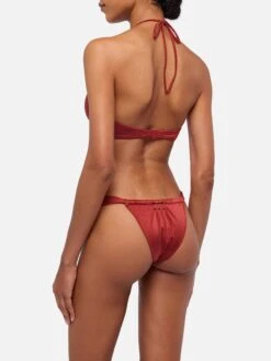 MC2 Saint Barth Noelle Shimmer Brick Red Cheekiest Swim Briefs - Dahlia Shimmer Brick Red Bandeau Top 11 MC2 Saint Barth Noelle Shimmer Brick Red Cheekiest Swim Briefs - Dahlia Shimmer Brick Red Bandeau Top -MC2 Saint Barth Shop UID DAH000200147H WOMAN TOPBIKINI RED PLAINCOLOR 0 3