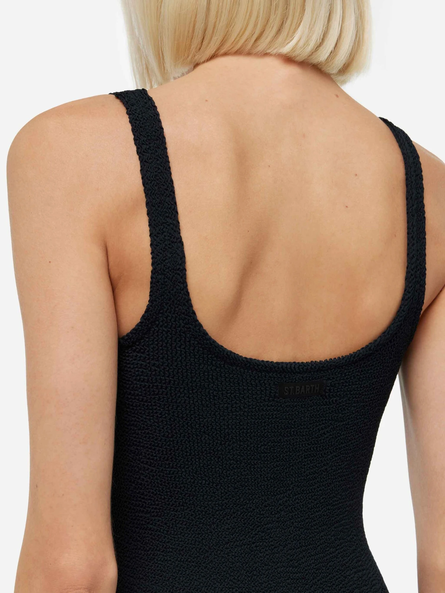 MC2 Saint Barth Deana Black Crinkle Tank Dress 4 MC2 Saint Barth Deana Black Crinkle Tank Dress - Image 2