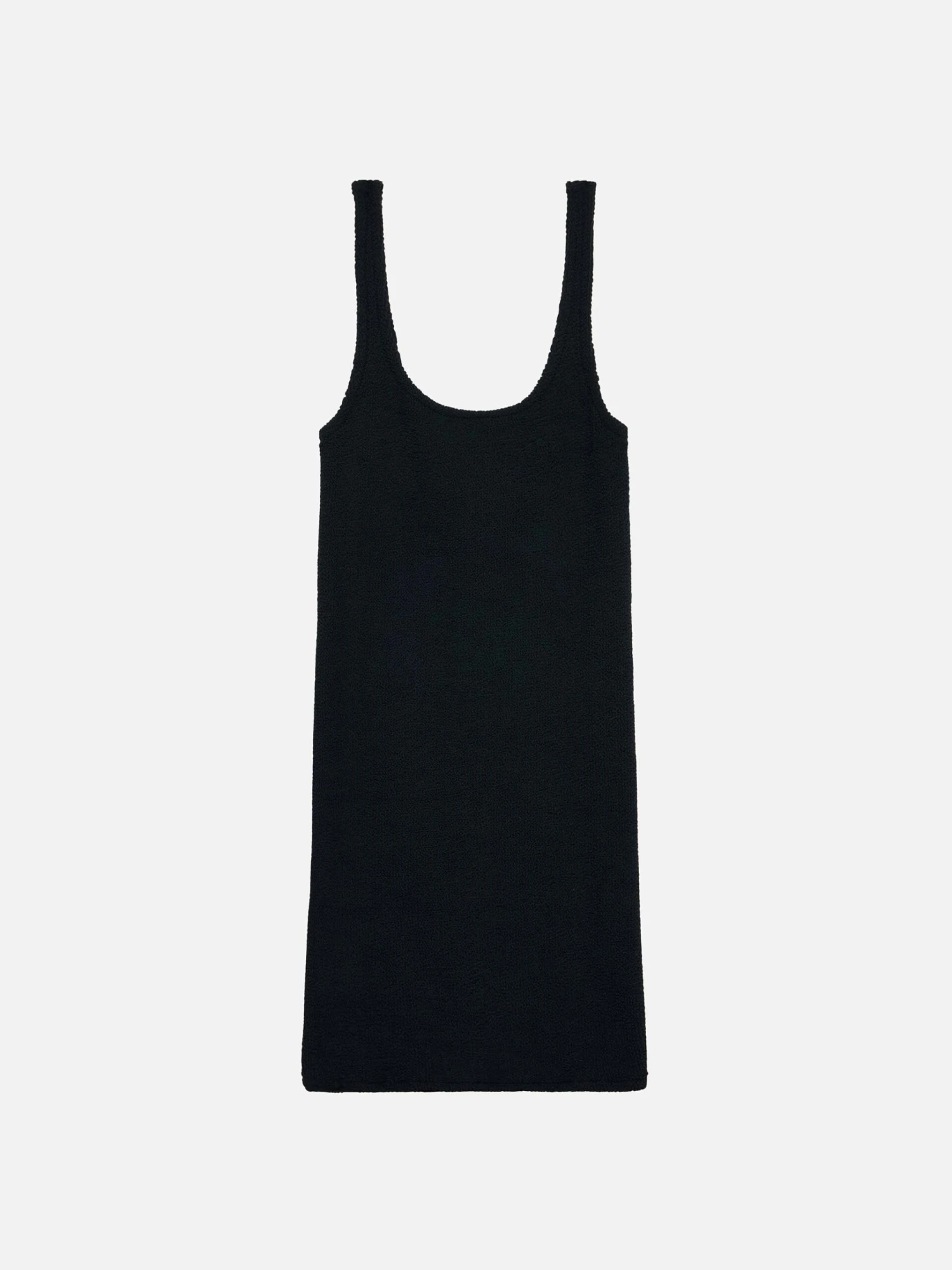 MC2 Saint Barth Deana Black Crinkle Tank Dress 6 MC2 Saint Barth Deana Black Crinkle Tank Dress - Image 4