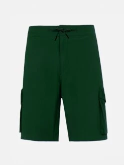 MC2 Saint Barth Military Green Technic Fabric Bermuda Shorts Deck