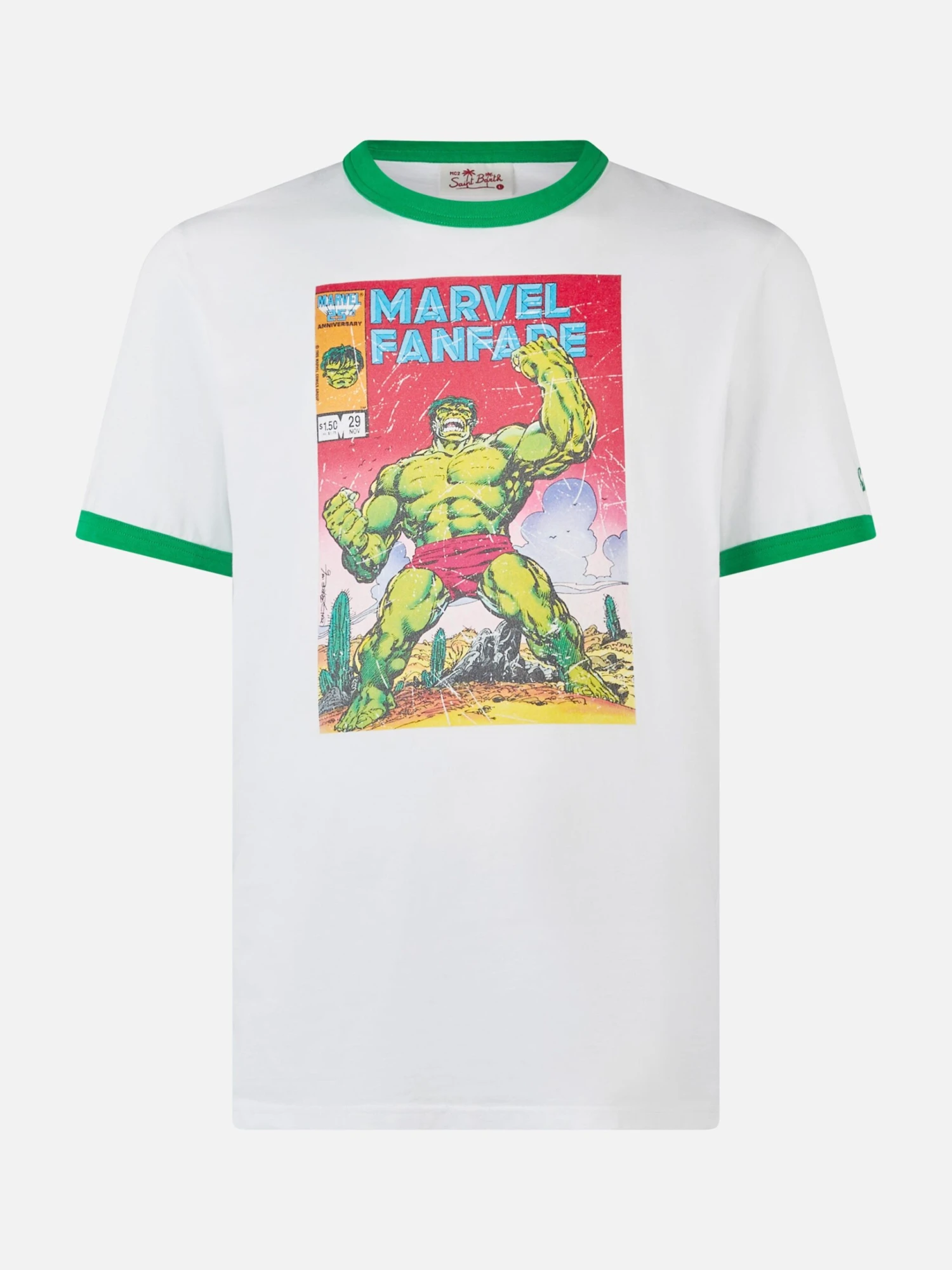MC2 Saint Barth Man Cotton T-shirt With Hulk Print | MARVEL SPECIAL EDITION 6 MC2 Saint Barth Man Cotton T-shirt With Hulk Print | MARVEL SPECIAL EDITION - Image 4