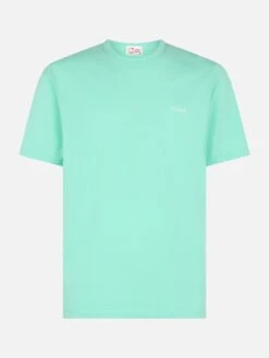 MC2 Saint Barth Man Sage Green Cotton Jersey T-shirt Dover With St. Barth Embroidery 9 MC2 Saint Barth Man Sage Green Cotton Jersey T-shirt Dover With St. Barth Embroidery -MC2 Saint Barth Shop UID DOV000100021F MAN T SHIRT GREEN 1