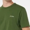 MC2 Saint Barth Man Military Green Cotton Jersey T-shirt Dover With St. Barth Embroidery -MC2 Saint Barth Shop UID DOV000100788F MAN T SHIRT GREEN 4