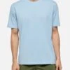 MC2 Saint Barth Light Blue Cotton Jersey T-shirt Dover With St. Barth Embroidery -MC2 Saint Barth Shop UID DOV000900046H MAN T SHIRT BLUE PLAIN.COLOR 0 1
