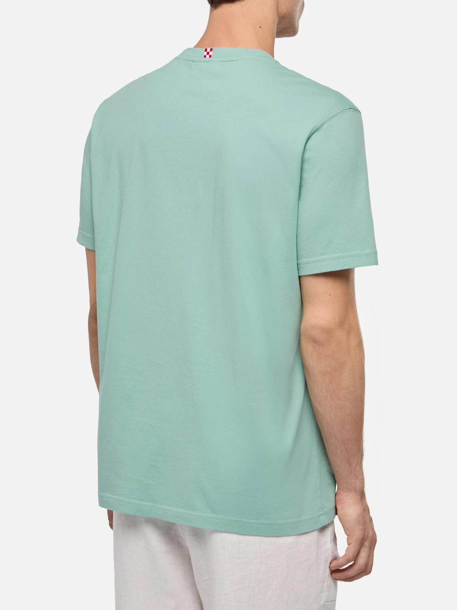 MC2 Saint Barth Sage Green Cotton Jersey T-shirt Dover With St. Barth Embroidery 5 MC2 Saint Barth Sage Green Cotton Jersey T-shirt Dover With St. Barth Embroidery - Image 3