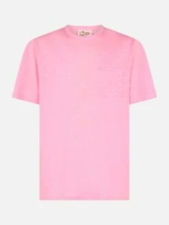 MC2 Saint Barth Man Pink Linen Jersey T-shirt Ecstasea With Pocket 9 MC2 Saint Barth Man Pink Linen Jersey T-shirt Ecstasea With Pocket -MC2 Saint Barth Shop UID ECS000100019F MAN T SHIRT PINK 1