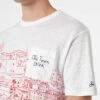 MC2 Saint Barth Man Linen Jersey T-shirt Ecstasea With Ibiza Placed Print And Embroidered Pocket 1 MC2 Saint Barth Man Linen Jersey T-shirt Ecstasea With Ibiza Placed Print And Embroidered Pocket -MC2 Saint Barth Shop UID ECS000100502F MAN T SHIRT WHITE 4