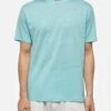 MC2 Saint Barth Water Green Linen Jersey T-shirt Ecstasea
