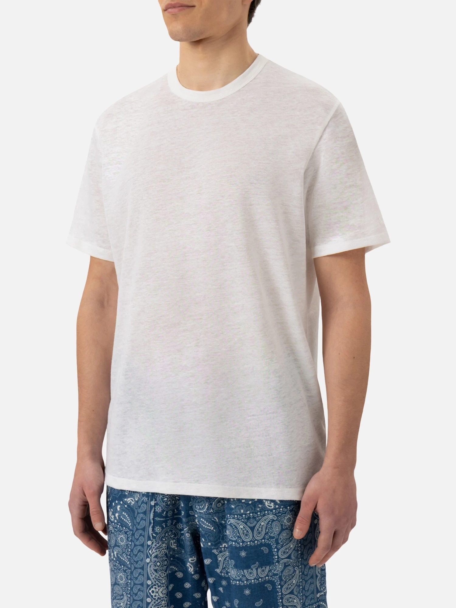 MC2 Saint Barth White Linen Jersey T-shirt Ecstasea 3 MC2 Saint Barth White Linen Jersey T-shirt Ecstasea