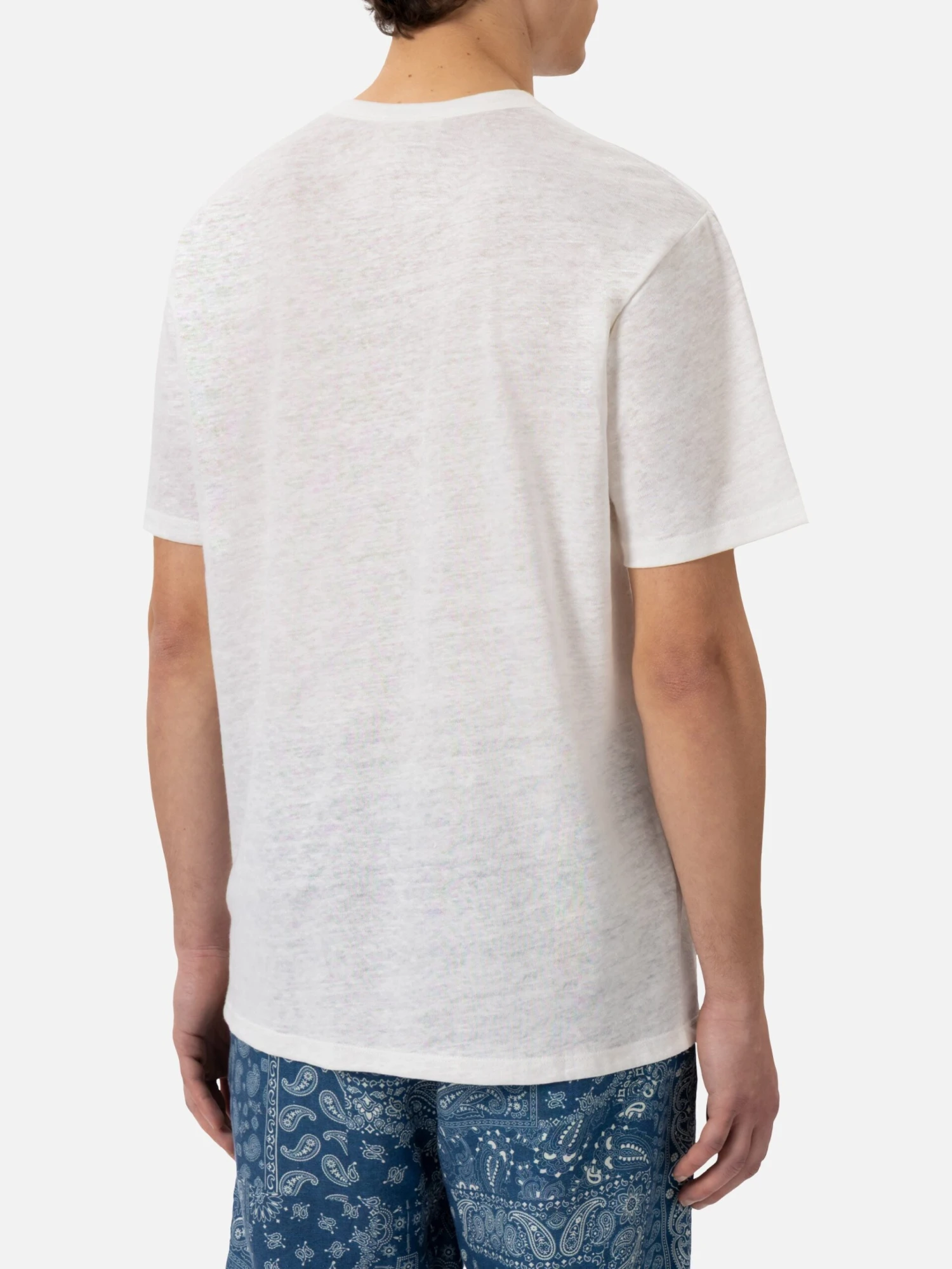 MC2 Saint Barth White Linen Jersey T-shirt Ecstasea 4 MC2 Saint Barth White Linen Jersey T-shirt Ecstasea - Image 2