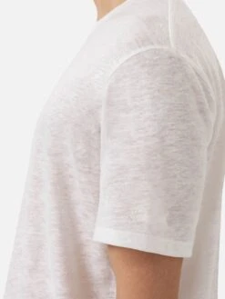 MC2 Saint Barth White Linen Jersey T-shirt Ecstasea 9 MC2 Saint Barth White Linen Jersey T-shirt Ecstasea -MC2 Saint Barth Shop UID ECS000300032H MAN T SHIRT WHITE 20250304180000 03