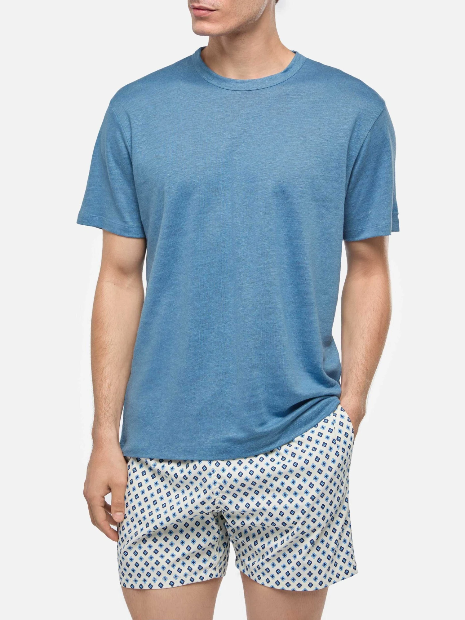 MC2 Saint Barth Dusty Blue Linen Jersey T-shirt Ecstasea 3 MC2 Saint Barth Dusty Blue Linen Jersey T-shirt Ecstasea