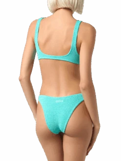 MC2 Saint Barth Woman Water Green Classic Crinkle Bikini Naima Elise -MC2 Saint Barth Shop UID ELI000201182F WOMAN BOTTOM GREEN 5