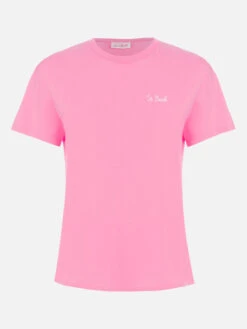MC2 Saint Barth Woman Pink Cotton Jersey Crewneck T-shirt Emilie -MC2 Saint Barth Shop UID EMI000100041F WOMAN T SHIRT PINK SPORT 01 b01338d0 a6d9 46b7 a6a4 260223bf0fe9
