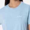 MC2 Saint Barth Woman Light Blue Cotton Jersey Crewneck T-shirt Emilie -MC2 Saint Barth Shop UID EMI000101791F WOMAN T SHIRT SKY 02